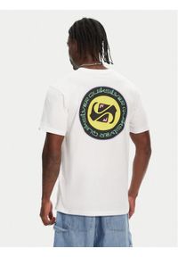 Quiksilver T-Shirt Circle Back Ss EQYZT08054 Biały Regular Fit. Kolor: biały. Materiał: bawełna #1