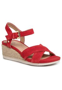 Geox Espadryle D Ischia Corda C D02HHC 00022 C7000 Czerwony. Kolor: czerwony. Materiał: skóra, zamsz #7