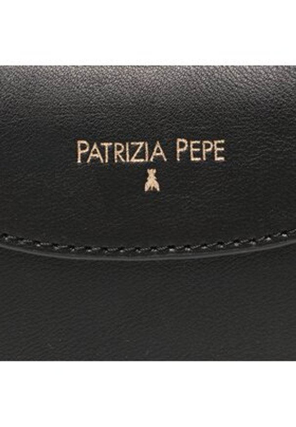 Patrizia Pepe Torebka 8B0158/L047-K103 Czarny. Kolor: czarny. Materiał: skórzane