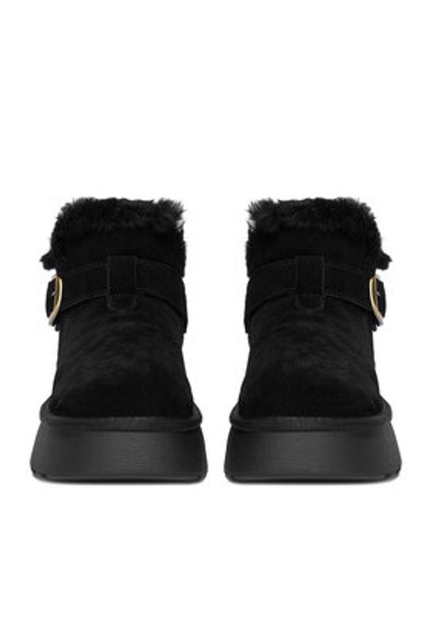 Badura Śniegowce EO-CALI-TS6287-01 Czarny. Kolor: czarny. Materiał: skóra, zamsz