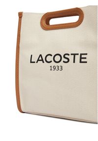 Lacoste Torebka Small Heritage Canvas Tote NF5232TD Beżowy jasny. Kolor: beżowy #2