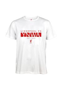 FC Barcelona - Minimalistyczna koszulka Liverpoolu - 2XL. Kolor: czerwony, biały, wielokolorowy. Sport: piłka nożna