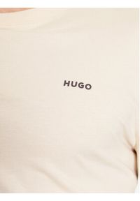 Hugo Longsleeve Derol222 50466159 Beżowy Regular Fit. Kolor: beżowy. Materiał: bawełna. Długość rękawa: długi rękaw