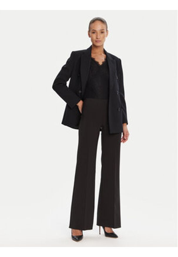 Rinascimento Spodnie palazzo CFC0125425003 Czarny Wide Leg. Kolor: czarny. Materiał: syntetyk