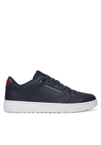 TOMMY HILFIGER - Tommy Hilfiger Sneakersy Basket Core Lite Lth Mix FM0FM05518 Granatowy. Kolor: niebieski. Materiał: skóra