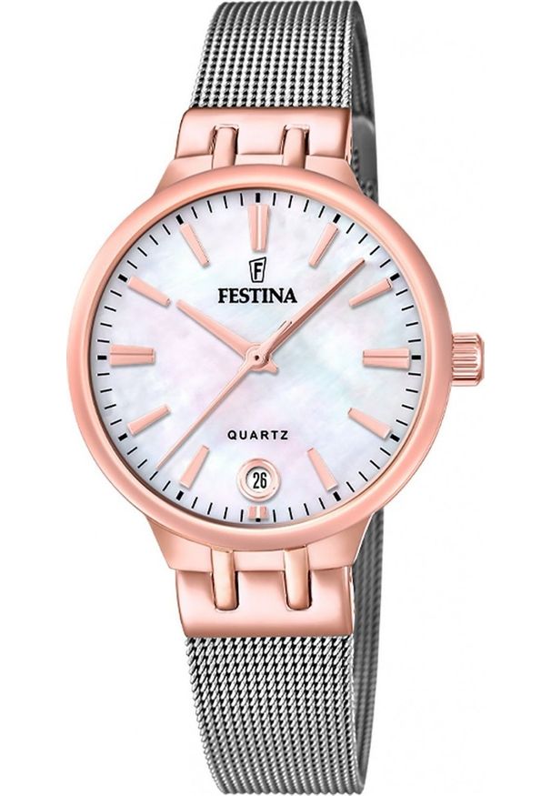 Zegarek damski Festina F20715-1 srebrny. Kolor: srebrny