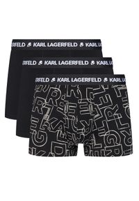 Karl Lagerfeld - KARL LAGERFELD Komplet 3 par bokserek A3M47014 Czarny. Kolor: czarny. Materiał: bawełna