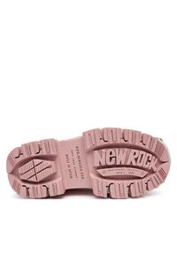 NEW ROCK Trzewiki M-WALL083C-C11 Różowy. Kolor: różowy. Materiał: nubuk, skóra. Styl: rockowy #6