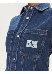 Calvin Klein Jeans Bezrękawnik Lean J20J223689 Niebieski Regular Fit. Kolor: niebieski. Materiał: bawełna. Długość rękawa: bez rękawów