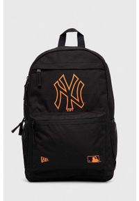 New Era plecak kolor czarny duży z nadrukiem NEW YORK YANKEES. Kolor: czarny. Wzór: nadruk #1