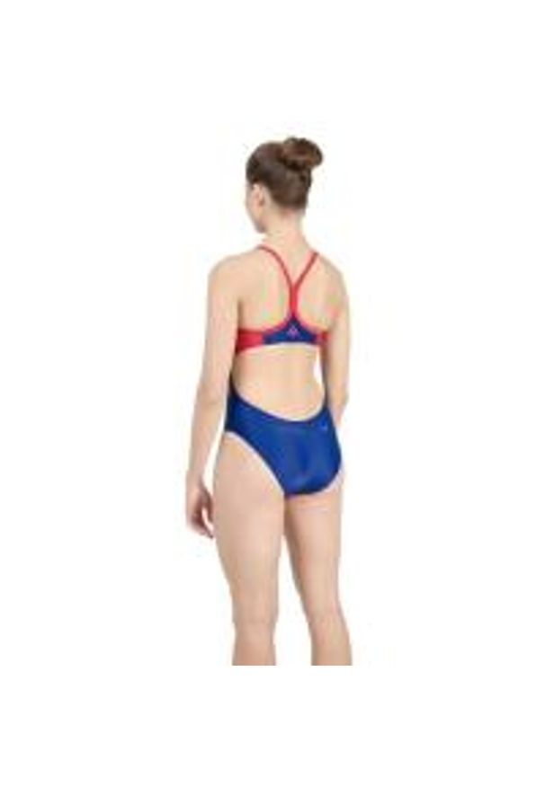 Strój Kąpielowy Aqua Sphere Essential Flyback – Granatowo-Czerwony – Rozmiar 28. Kolor: czerwony, niebieski, wielokolorowy