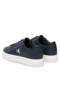 Calvin Klein Sneakersy Basket Cupsole Laceup Lth Ml YM0YM01460 Granatowy. Kolor: niebieski. Materiał: skóra #2