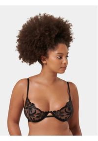 Bluebella Biustonosz z fiszbiną Leonora 42204 Czarny. Kolor: czarny. Materiał: syntetyk
