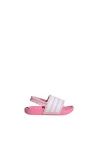Adidas - Klapki adilette Estrap Kids. Kolor: biały, wielokolorowy, różowy