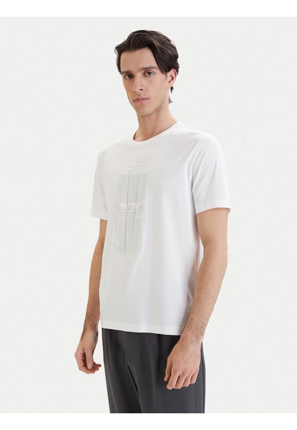 BOSS T-Shirt PS Spirit70 Grx 50559811 Biały Regular Fit. Kolor: biały. Materiał: bawełna