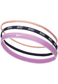 Nike - Opaska Mieszana (zestaw 3 Sztuk). Kolor: fioletowy, wielokolorowy, różowy, szary