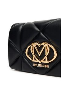 Love Moschino - LOVE MOSCHINO Torebka JC4043PP1NLC0000 Czarny. Kolor: czarny. Materiał: skórzane #4