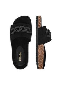 DeeZee Klapki S113 Czarny. Kolor: czarny. Materiał: materiał