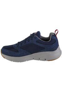 skechers - Buty sportowe Sneakersy męskie, Skechers Arch Fit-Render. Kolor: niebieski. Sport: turystyka piesza