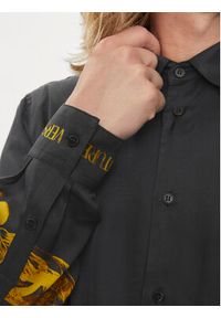 Versace Jeans Couture Koszula 76GAL2RW Czarny Regular Fit. Kolor: czarny. Materiał: wiskoza