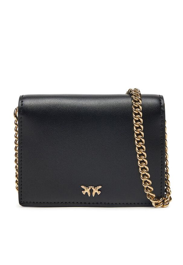 Pinko - PINKO Torebka Jolie Simply Credit Card 1P21KX Y5FF Czarny. Kolor: czarny. Materiał: skórzane