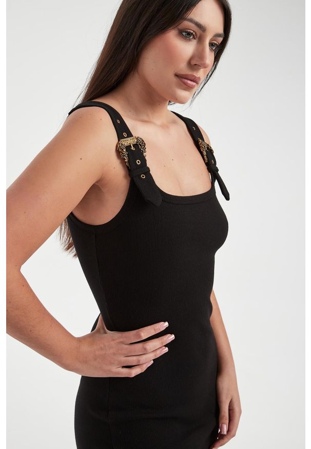 Versace Jeans Couture - Sukienka z ozdobnymi klamrami VERSACE JEANS COUTURE