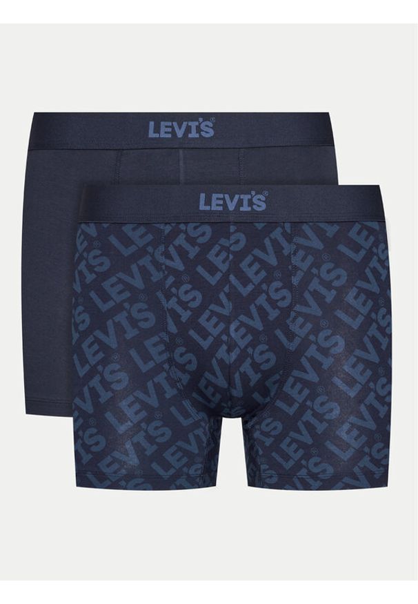 Levi's® Komplet 2 par bokserek Logo 37149-0952 Granatowy. Kolor: niebieski. Materiał: bawełna