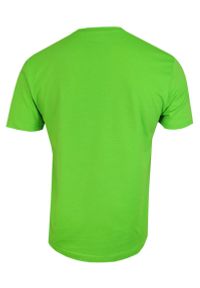 Stedman - Jasny Zielony Bawełniany T-Shirt Męski Bez Nadruku -STEDMAN- Koszulka, Krótki Rękaw, Basic, U-neck. Okazja: na co dzień. Kolor: zielony. Materiał: bawełna. Długość rękawa: krótki rękaw. Długość: krótkie. Styl: casual