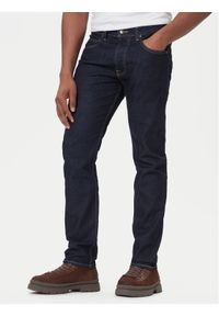 Lee Jeansy Rider 112372611 Granatowy Slim Fit. Kolor: niebieski
