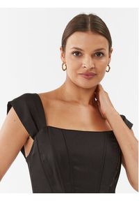Rinascimento Sukienka koktajlowa CFC0115251003 Czarny Slim Fit. Kolor: czarny. Materiał: syntetyk. Styl: wizytowy