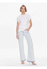 TwinSet - TWINSET T-Shirt 241TP2215 Biały Relaxed Fit. Kolor: biały. Materiał: bawełna