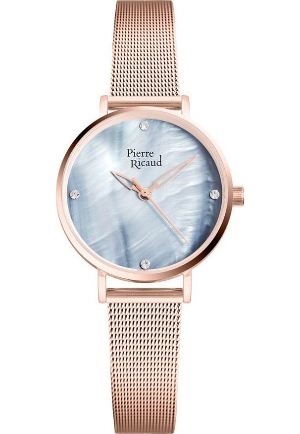 Zegarek Pierre Ricaud Zegarek damski Pierre Ricaud P22043.914ZQ różowe złoto. Kolor: złoty, wielokolorowy, różowy