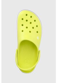 Crocs klapki kolor zielony. Nosek buta: okrągły. Kolor: zielony. Materiał: materiał. Wzór: gładki #2