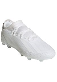 Adidas - Buty piłkarskie adidas X Crazyfast.3 Fg Jr ID9353 białe. Zapięcie: sznurówki. Kolor: biały. Materiał: syntetyk. Sport: piłka nożna #4
