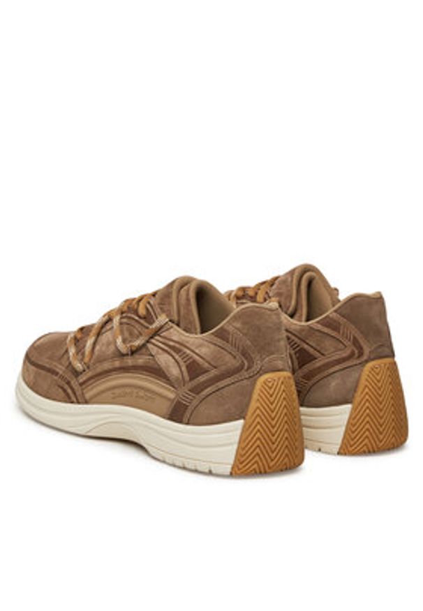 Giuseppe Zanotti - GIUSEPPE ZANOTTI Sneakersy RM50009/002 Brązowy. Kolor: brązowy. Materiał: zamsz, skóra