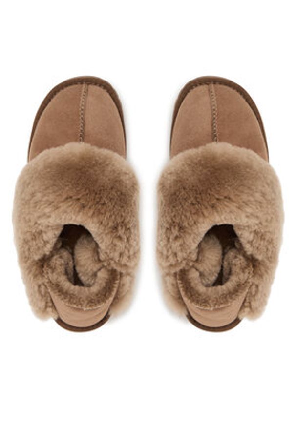 EMU Australia Kapcie Platinum Balzary WP1188 Beżowy. Kolor: beżowy. Materiał: skóra