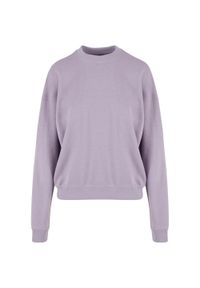 Urban Classics - Bluza Damska Frotte Z Okrągłym Dekoltem Oversize. Kolor: fioletowy, wielokolorowy, różowy