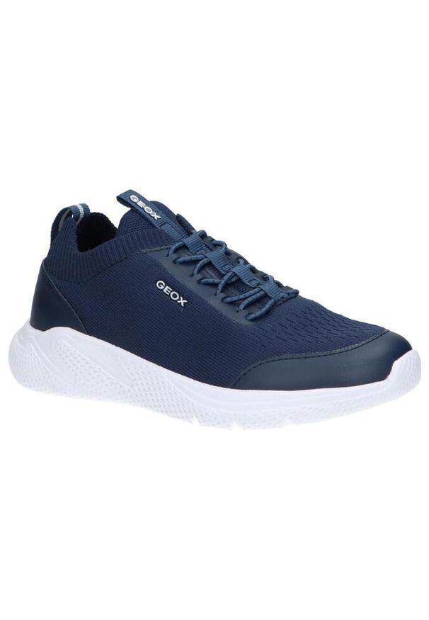 Buty juniorskie Geox Sprintye. Kolor: niebieski. Materiał: tkanina. Sport: turystyka piesza