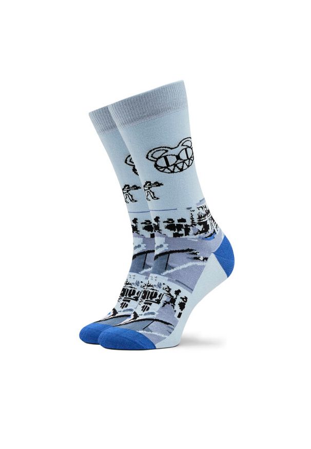 Stereo Socks Skarpety wysokie unisex Computter Says No Niebieski. Kolor: niebieski. Materiał: materiał, bawełna