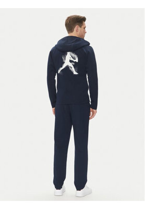 Lacoste Dres WH3108 Granatowy Regular Fit. Kolor: niebieski. Materiał: syntetyk