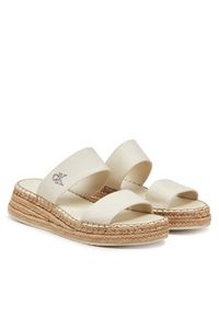 Calvin Klein Jeans Espadryle Sporty Rope Mg Lth Webbing YW0YW01704 Beżowy. Kolor: beżowy. Materiał: materiał. Styl: sportowy #4