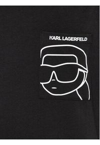 Karl Lagerfeld - KARL LAGERFELD Piżama Ikonik 2.0 Pkt Short Pj Set 230M2106 Czarny Regular Fit. Kolor: czarny. Materiał: bawełna