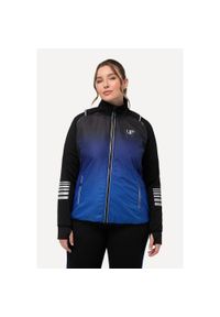 ULLA POPKEN - Damskie Kurtka funkcyjna 2 w 1 odpinane rękawy kamizelka odblaski. Kolekcja: plus size. Kolor: niebieski. Materiał: materiał, poliester, elastan #1