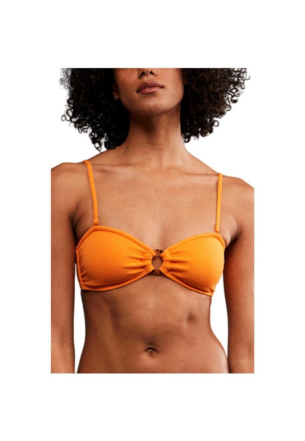 Góra od stroju kąpielowego Roxy Color Jam Bandeau. Kolor: żółty, wielokolorowy, pomarańczowy