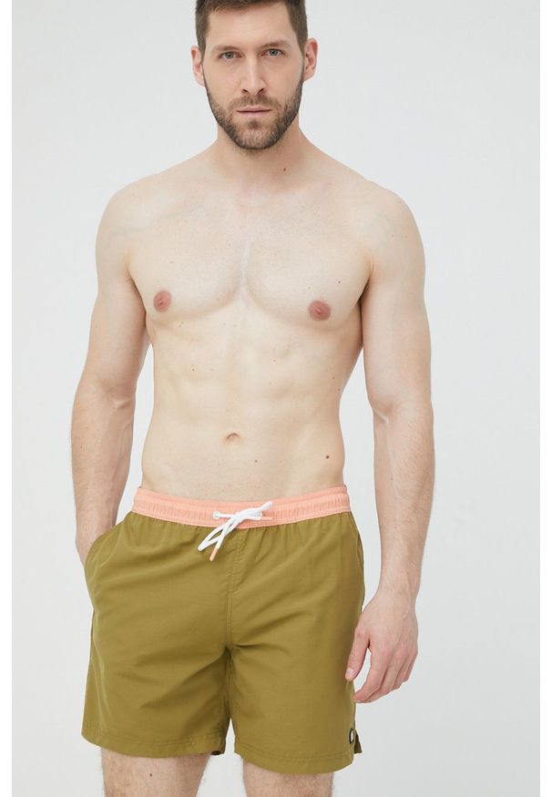 Tom Tailor szorty kąpielowe kolor zielony. Kolor: zielony. Materiał: tkanina, materiał