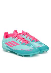 Adidas - adidas Buty do piłki nożnej F50 League Messi Firm/Multi-Ground IH0931 Turkusowy. Kolor: turkusowy. Materiał: materiał #6