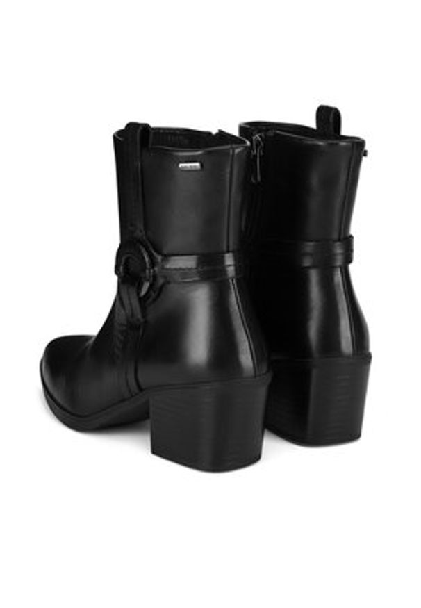 MEXX Botki MICP1710243W Czarny. Kolor: czarny. Materiał: skóra