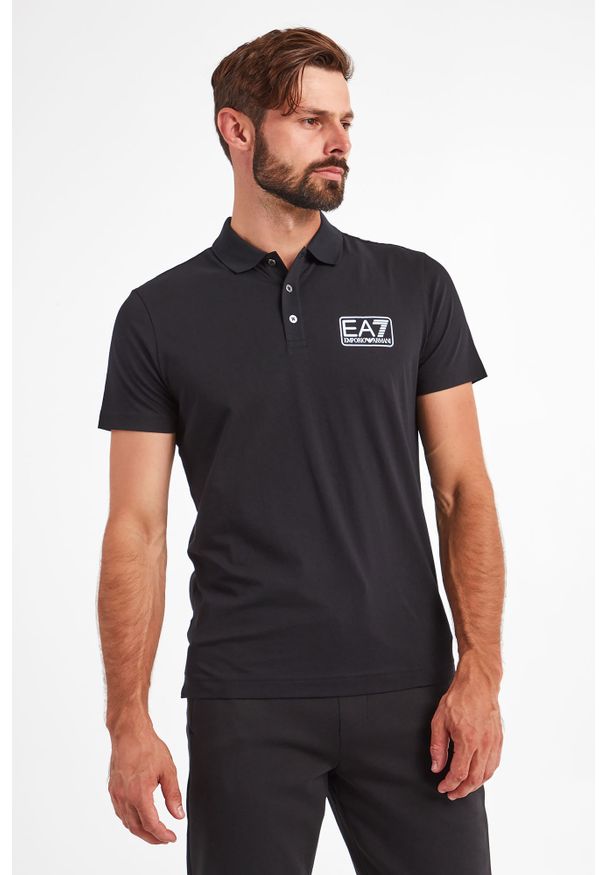 EA7 Emporio Armani - Polo EA7 EMPORIO ARMANI. Typ kołnierza: polo. Materiał: tkanina, bawełna. Wzór: nadruk. Styl: klasyczny