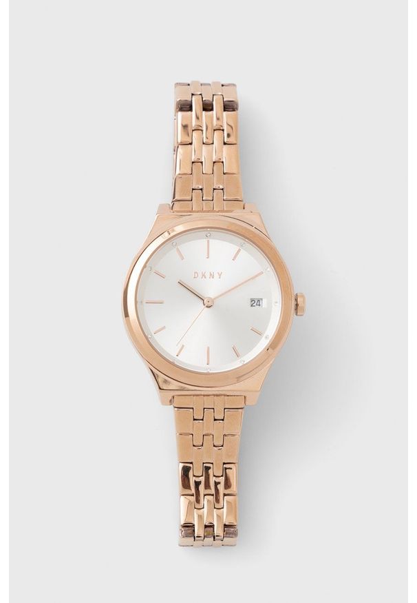 DKNY - Dkny Zegarek NY2947 damski. Kolor: złoty. Materiał: materiał