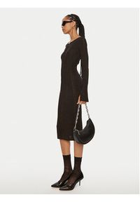 Patrizia Pepe Sukienka koktajlowa 8A1331 K1QZA K250 Czarny Slim Fit. Kolor: czarny. Materiał: syntetyk. Styl: wizytowy #5